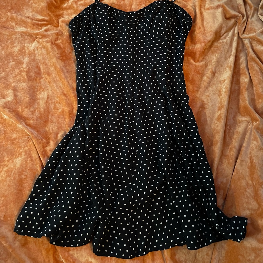 American Eagle - Beautiful black and polka dot dress from American Eagle.
